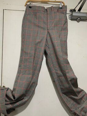 NEW VINTAGE WOOL PLAID PANTS SIZE 30